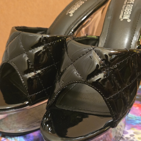 Cape Robbin Black and Clear Platform Heels - Picture 2 of 6